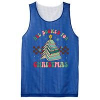 All Booked For Christmas Tree Book Funny Bookish Christmas Gift Mesh Reversible Basketball Jersey Tank