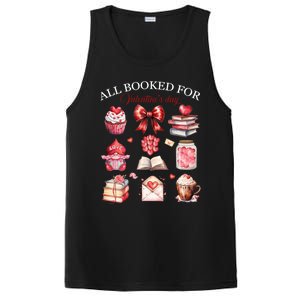 All Booked For Valentines Bow Book Lovers Teacher Librarian Gift PosiCharge Competitor Tank