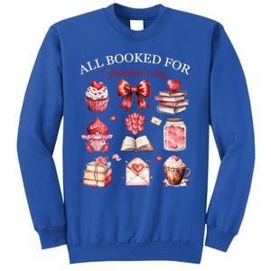 All Booked For Valentines Bow Book Lovers Teacher Librarian Gift Sweatshirt