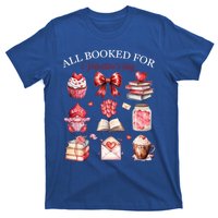 All Booked For Valentines Bow Book Lovers Teacher Librarian Gift T-Shirt