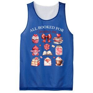 All Booked For Valentines Bow Book Lovers Teacher Librarian Gift Mesh Reversible Basketball Jersey Tank