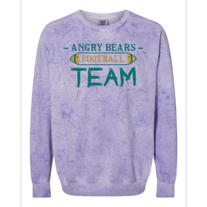 Angry Bears Football Team Colorblast Crewneck Sweatshirt