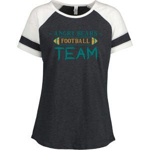 Angry Bears Football Team Enza Ladies Jersey Colorblock Tee