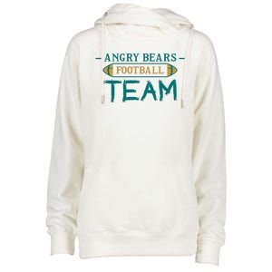 Angry Bears Football Team Womens Funnel Neck Pullover Hood