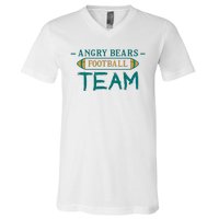 Angry Bears Football Team V-Neck T-Shirt