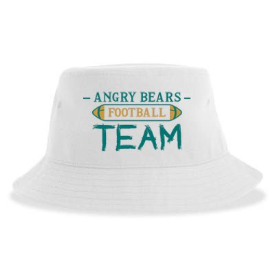 Angry Bears Football Team Sustainable Bucket Hat