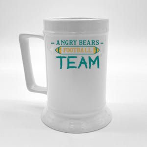 Angry Bears Football Team Beer Stein