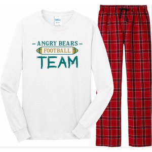 Angry Bears Football Team Long Sleeve Pajama Set