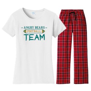 Angry Bears Football Team Women's Flannel Pajama Set