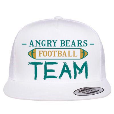 Angry Bears Football Team Flat Bill Trucker Hat