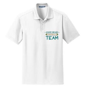 Angry Bears Football Team Dry Zone Grid Polo