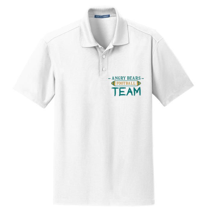 Angry Bears Football Team Dry Zone Grid Polo