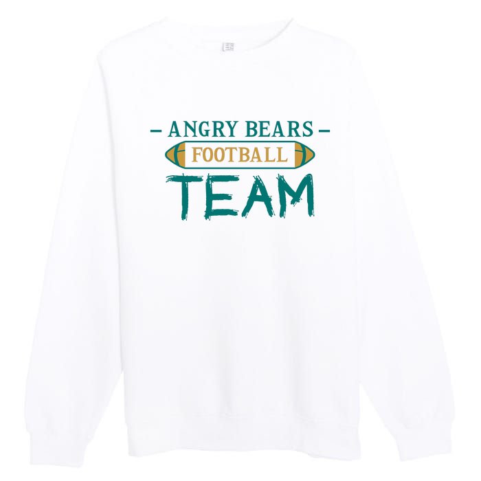 Angry Bears Football Team Premium Crewneck Sweatshirt