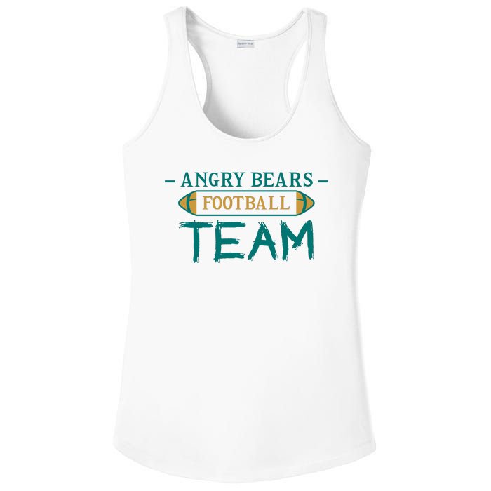 Angry Bears Football Team Ladies PosiCharge Competitor Racerback Tank