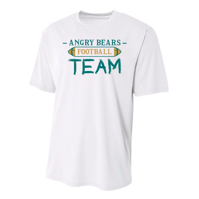 Angry Bears Football Team Performance Sprint T-Shirt