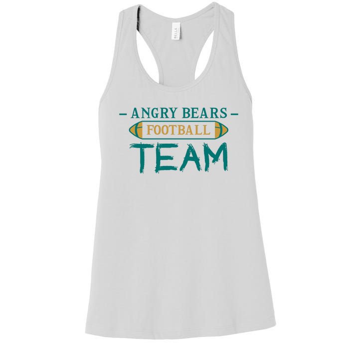 Angry Bears Football Team Women's Racerback Tank