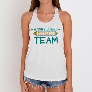 Angry Bears Football Team Women's Knotted Racerback Tank