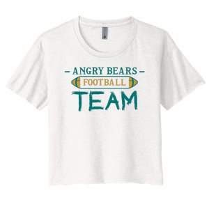 Angry Bears Football Team Women's Crop Top Tee