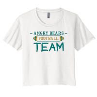 Angry Bears Football Team Women's Crop Top Tee