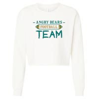 Angry Bears Football Team Cropped Pullover Crew