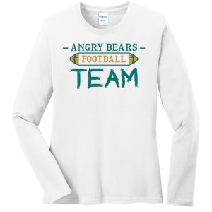 Angry Bears Football Team Ladies Long Sleeve Shirt