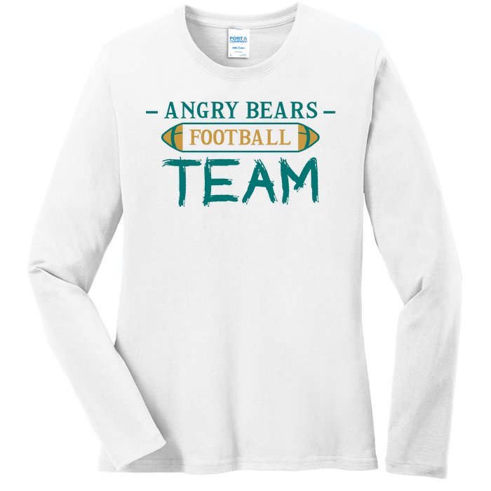 Angry Bears Football Team Ladies Long Sleeve Shirt