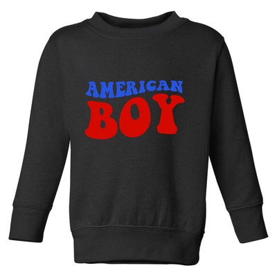 American Boy Fourth Of July Toddler Sweatshirt