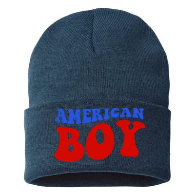 American Boy Fourth Of July Sustainable Knit Beanie