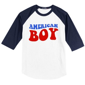 American Boy Fourth Of July Baseball Sleeve Shirt