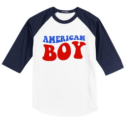 American Boy Fourth Of July Baseball Sleeve Shirt