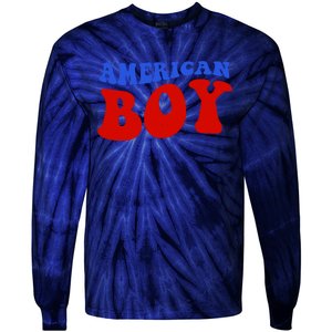 American Boy Fourth Of July Tie-Dye Long Sleeve Shirt