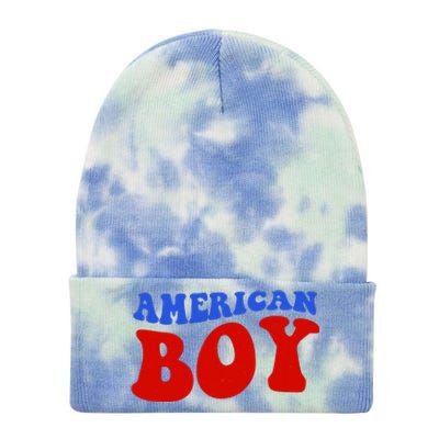 American Boy Fourth Of July Tie Dye 12in Knit Beanie