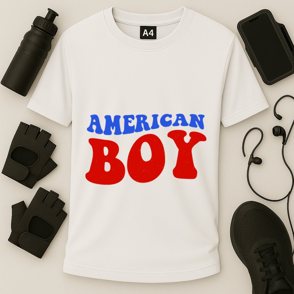 American Boy Fourth Of July Cooling Performance Crew T-Shirt