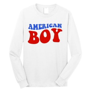 American Boy Fourth Of July Long Sleeve Shirt