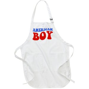 American Boy Fourth Of July Full-Length Apron With Pockets