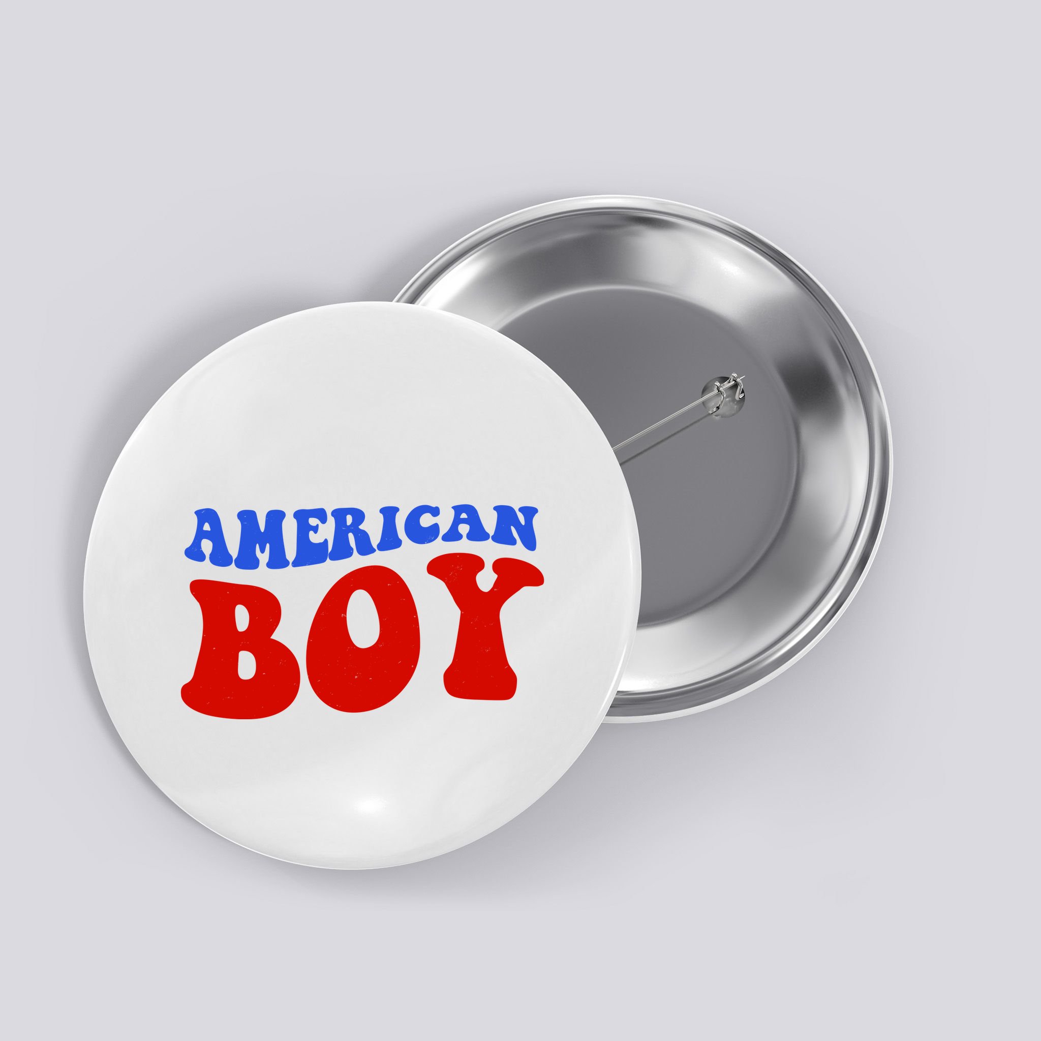 American Boy Fourth Of July Button