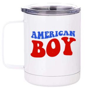 American Boy Fourth Of July 12 oz Stainless Steel Tumbler Cup