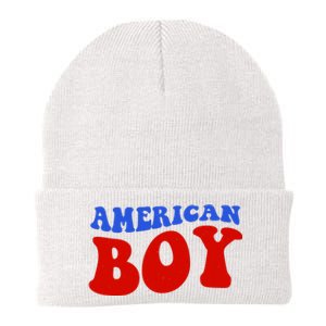 American Boy Fourth Of July Knit Cap Winter Beanie