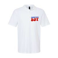 American Boy Fourth Of July Softstyle Adult Sport Polo