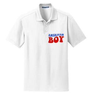 American Boy Fourth Of July Dry Zone Grid Polo