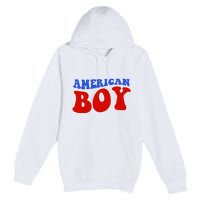 American Boy Fourth Of July Premium Pullover Hoodie