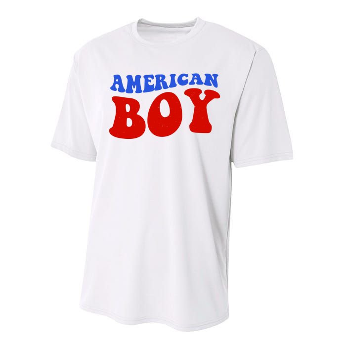 American Boy Fourth Of July Performance Sprint T-Shirt