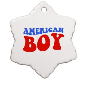 American Boy Fourth Of July Ceramic Star Ornament