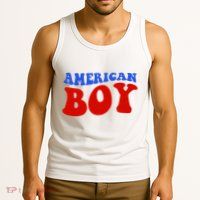 American Boy Fourth Of July Tank Top