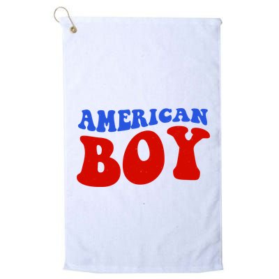 American Boy Fourth Of July Golf Towel