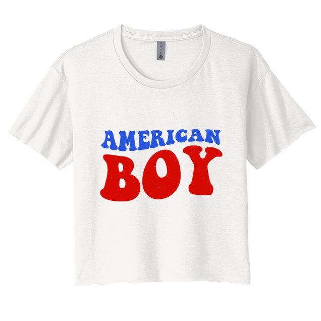 American Boy Fourth Of July Crop Top