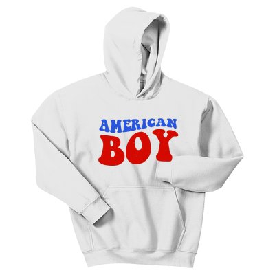 American Boy Fourth Of July Kids Hoodie