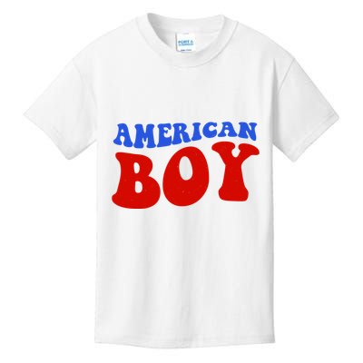 American Boy Fourth Of July Kids T-Shirt