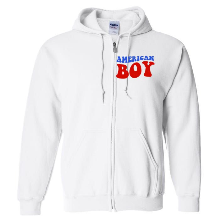 American Boy Fourth Of July Full Zip Hoodie