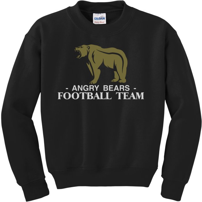 Angry Bears Football Team Kids Sweatshirt